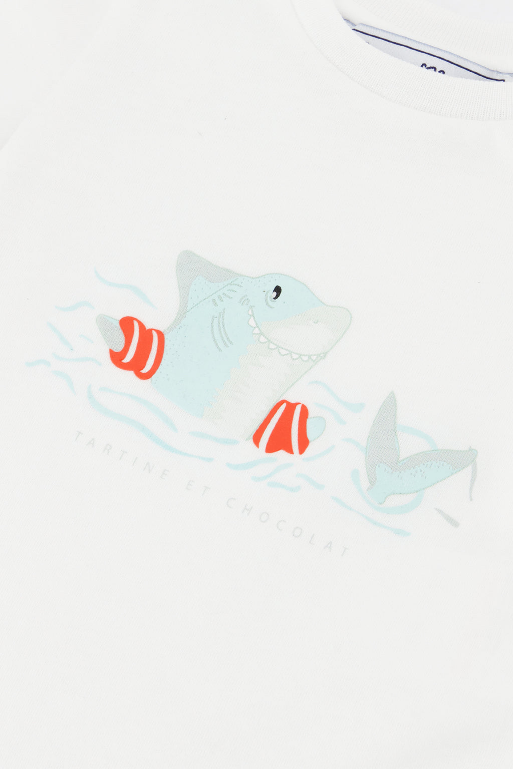 T-shirt - Aqua Illustration swimmer shark