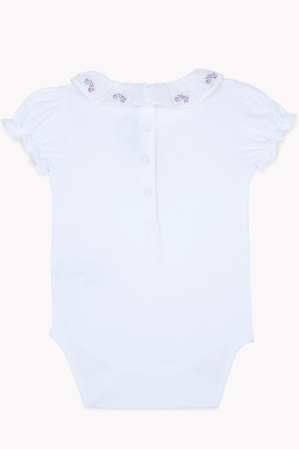 Body - Blanc broderie lilas