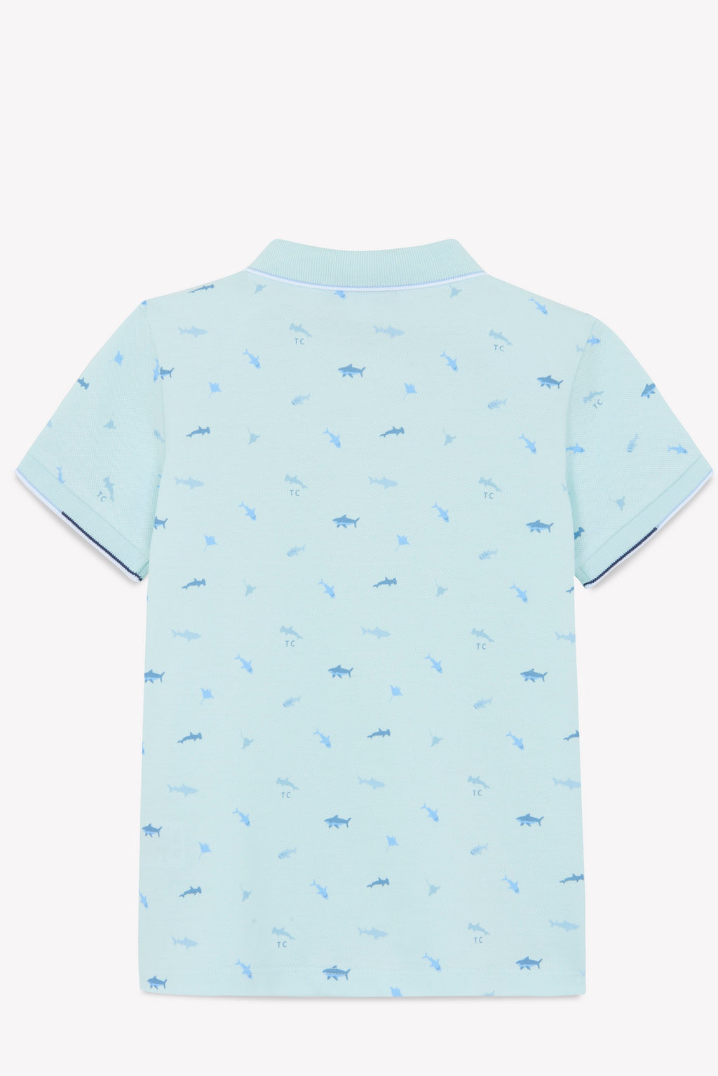 Polo - Aqua Illustration sharks