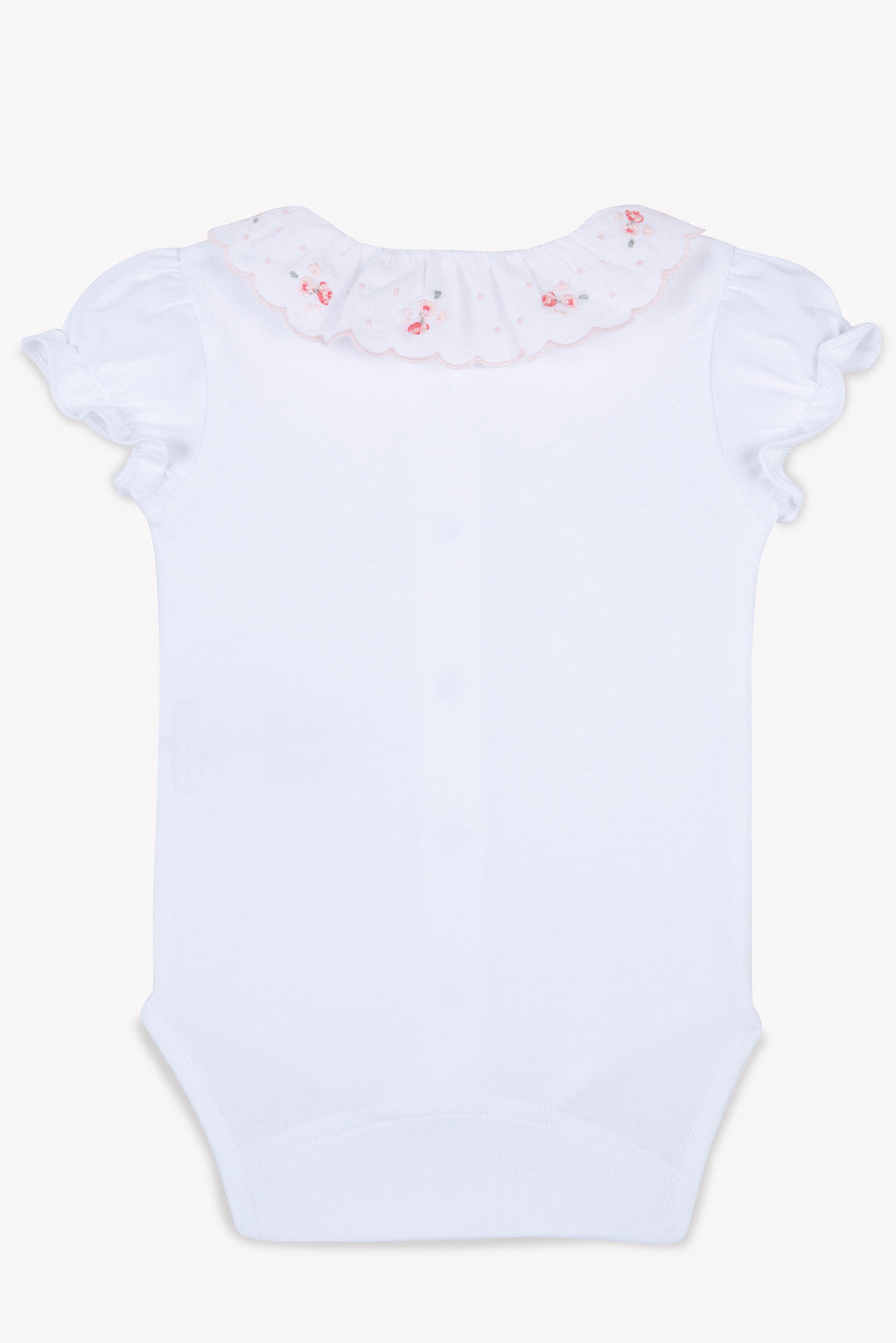 Body - Blanc col broderie fleurie