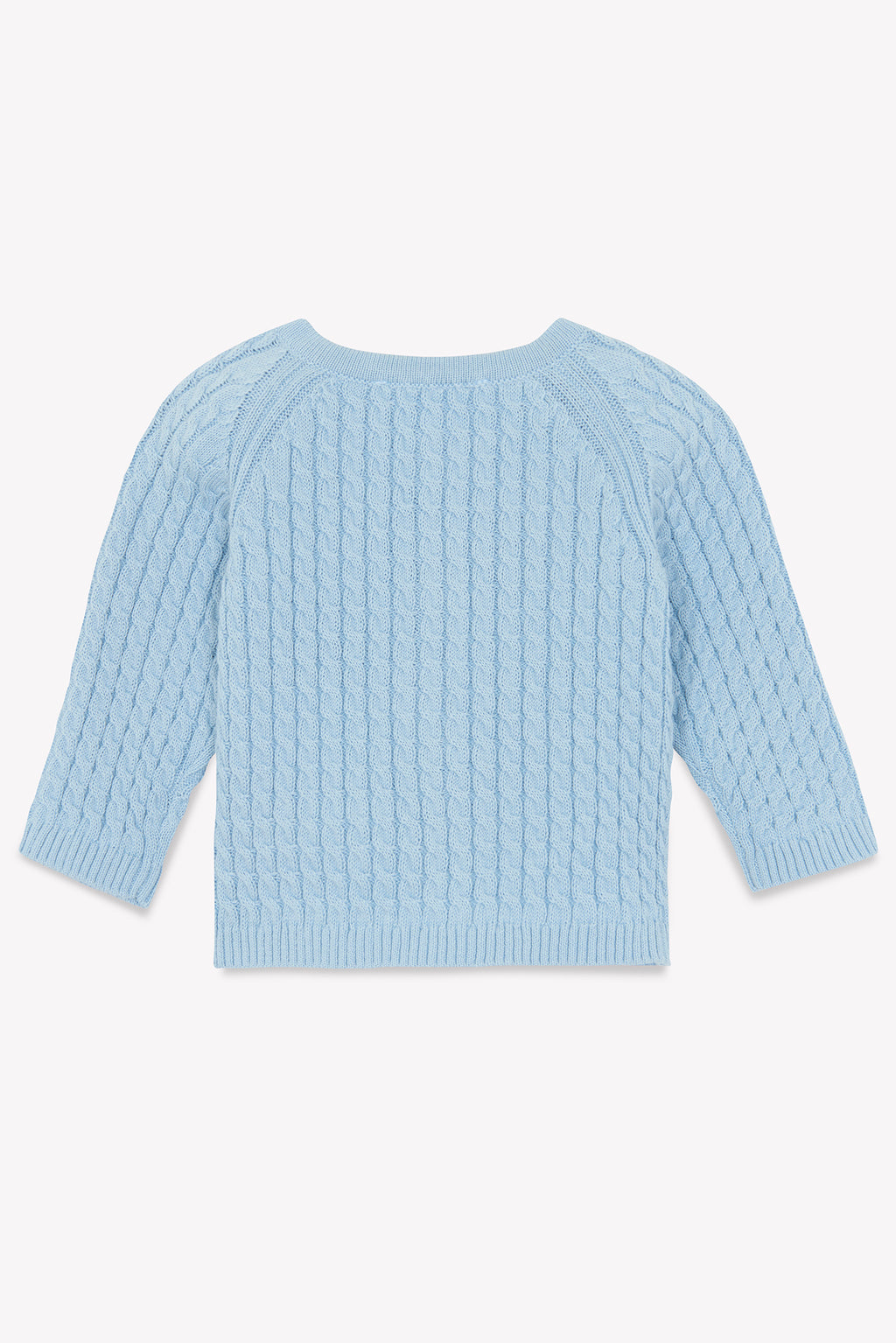 Cardigan - Blue celestial Knitwear Cablee