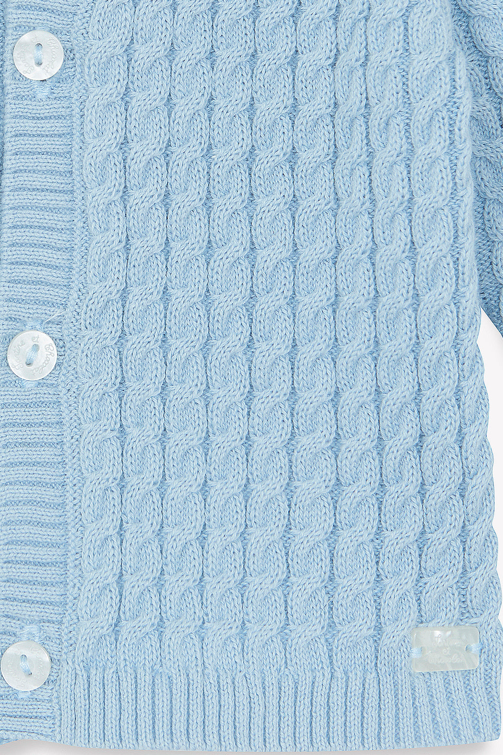 Cardigan - Blue celestial Knitwear Cablee