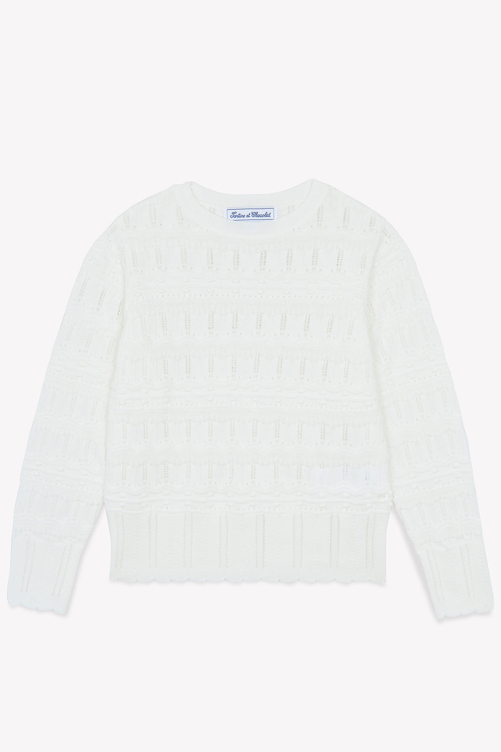 Sweater - ecru Knitwear openwork