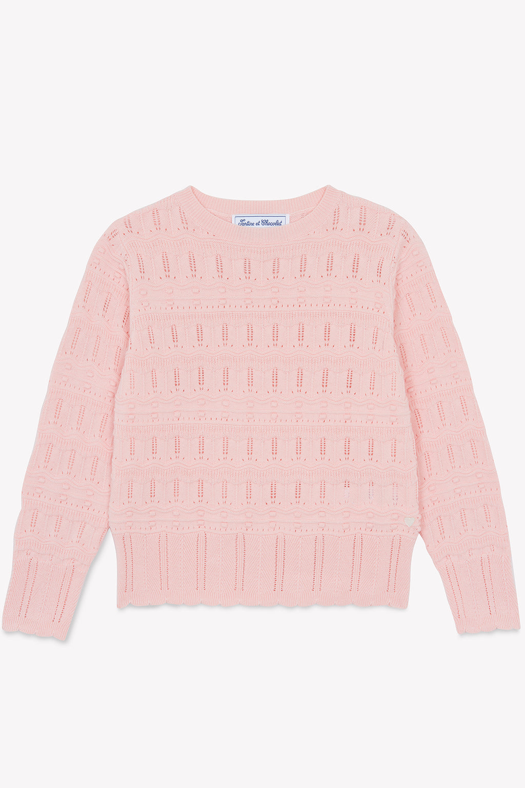 Sweater - Pink ancient Knitwear openwork