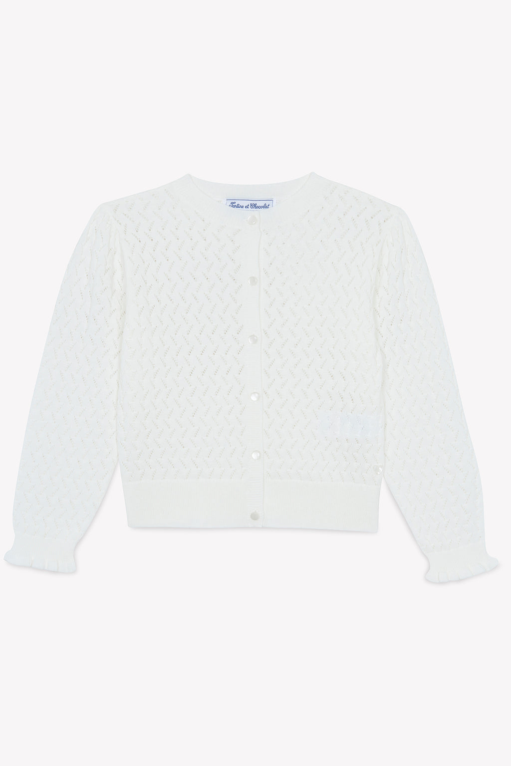 Cardigan - ecru Knitwear openwork