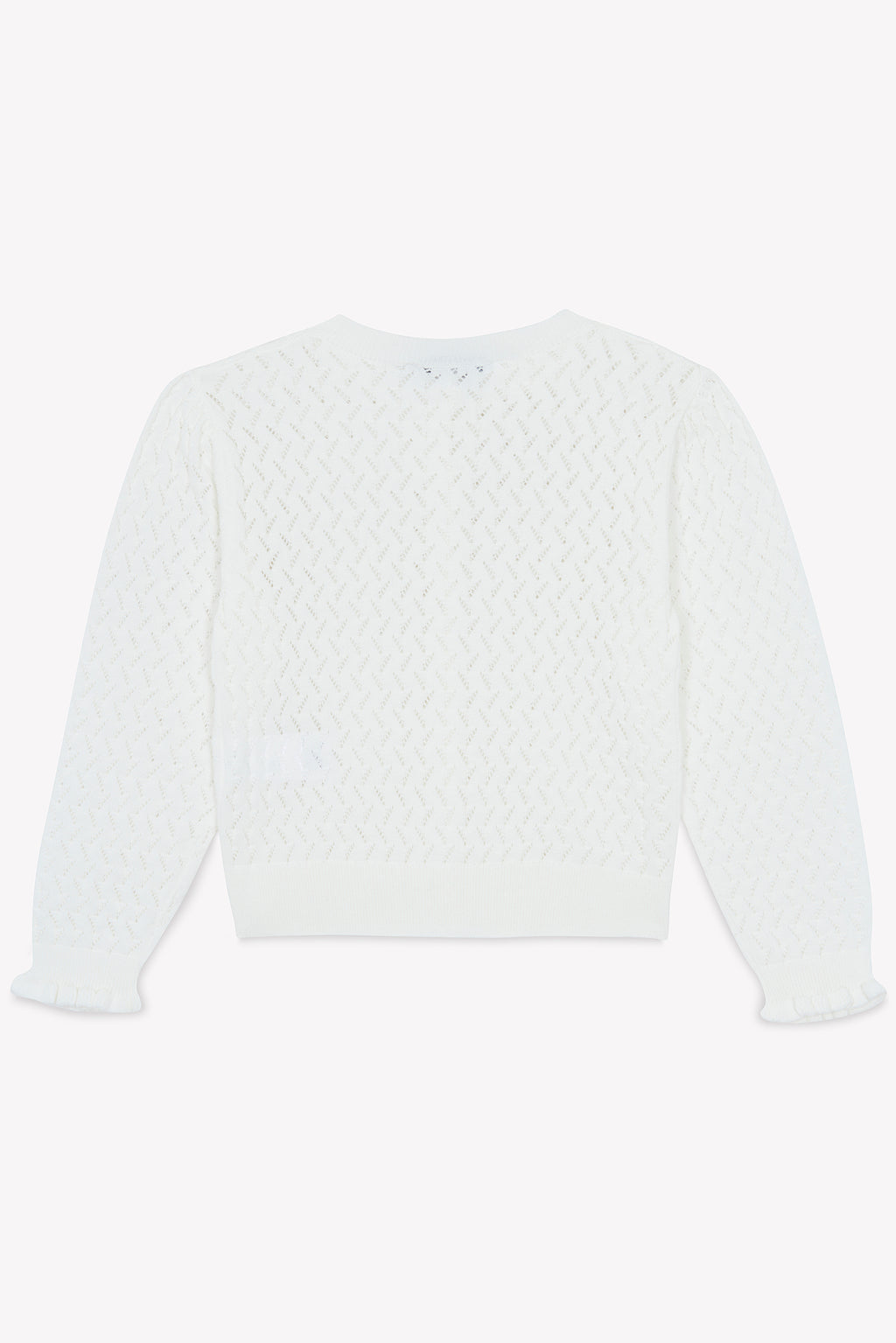 Cardigan - ecru Knitwear openwork