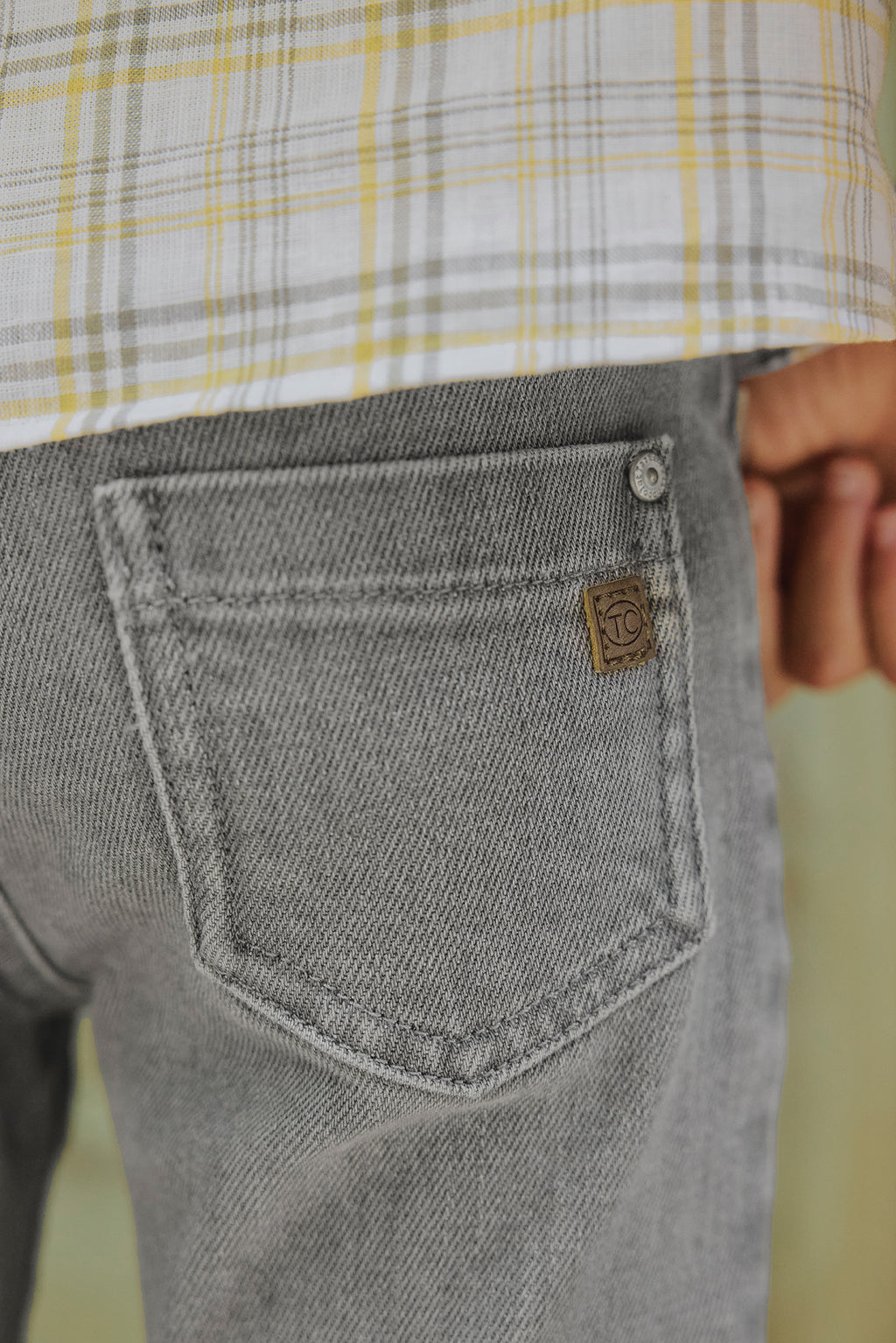 Jeans - Grau Denim