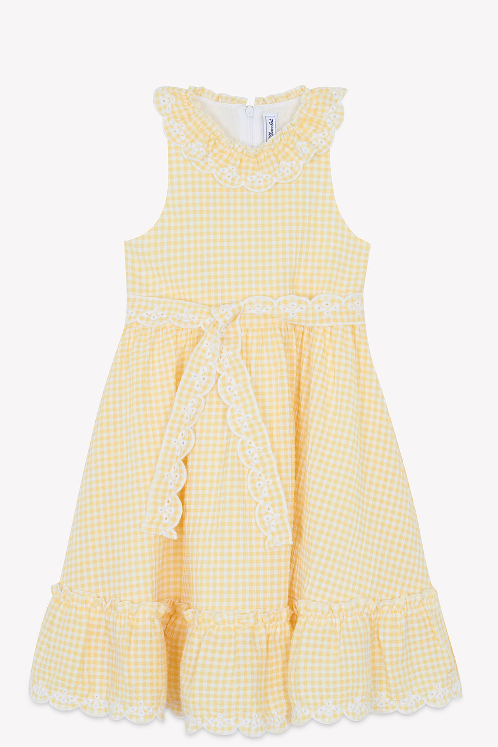 Vestito - Giallo polline Vichy