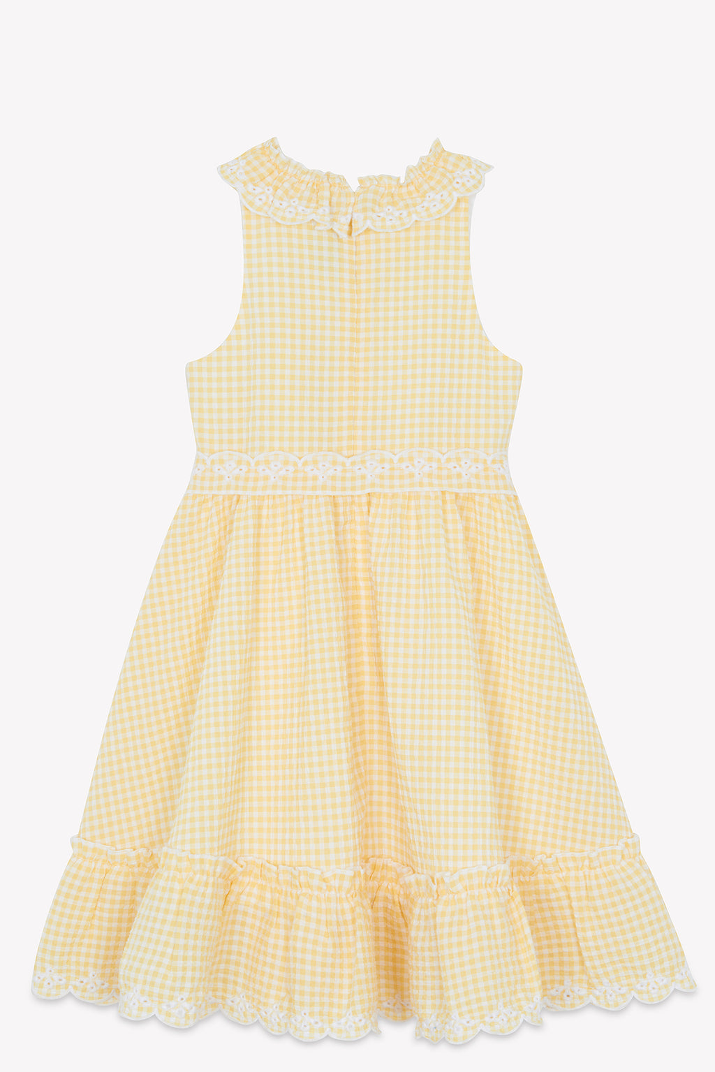 Vestito - Giallo polline Vichy