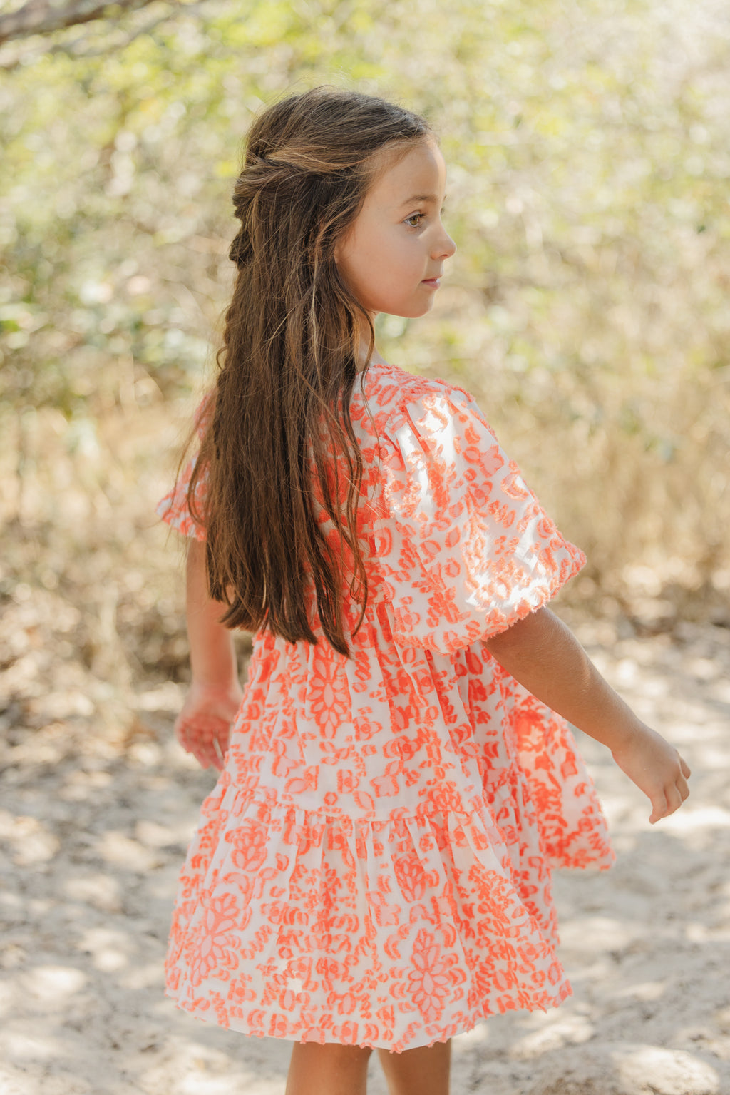 Vestido - Coral Bordado alivio