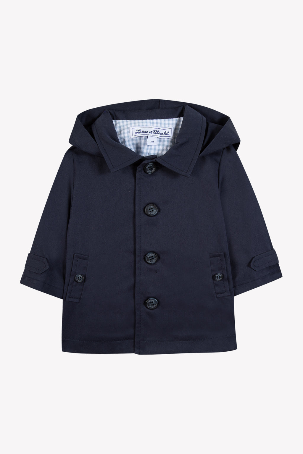 Trench - Navy Kap afneembaar