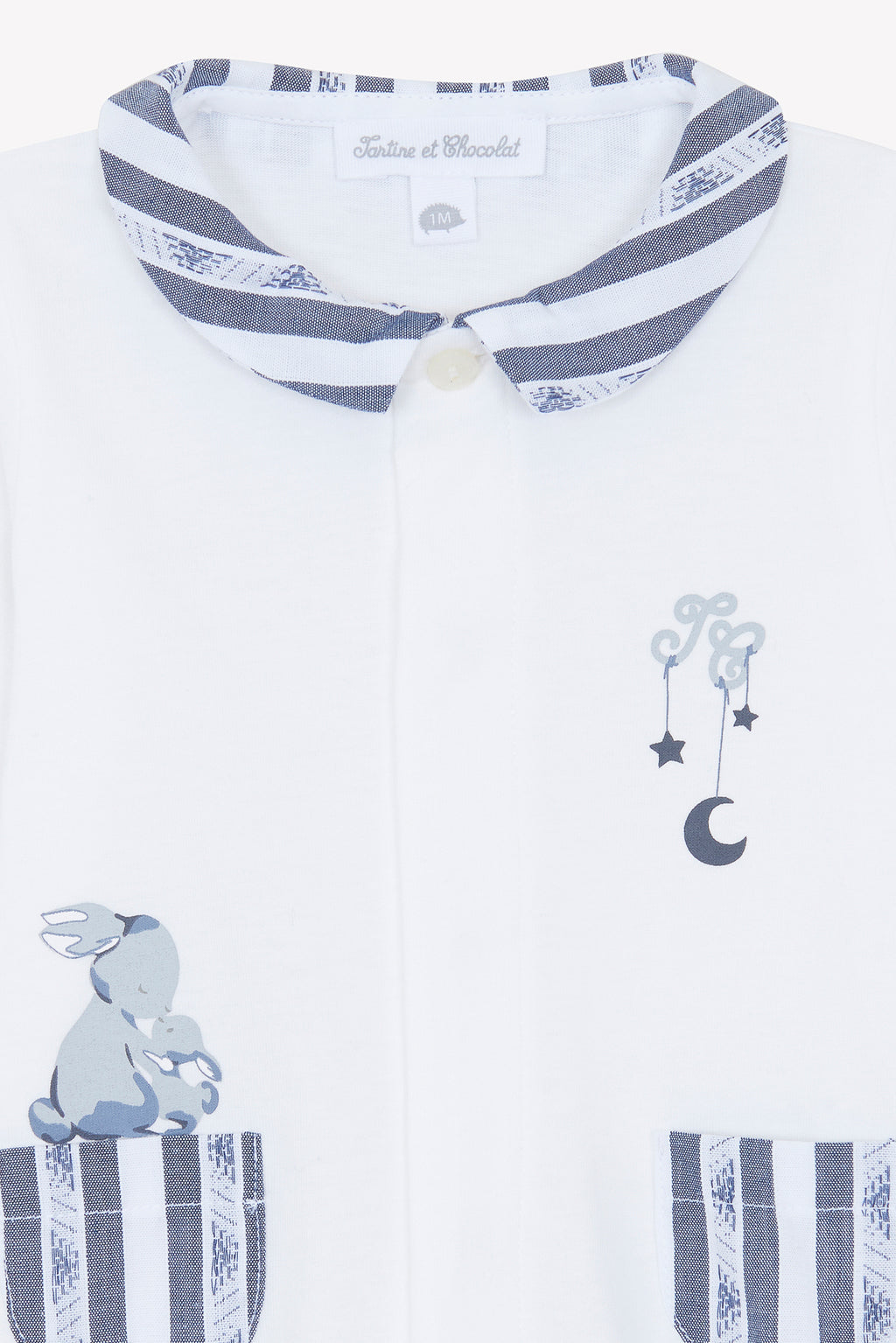 Pyjama - Garda Marineblau Illustration Kaninchen