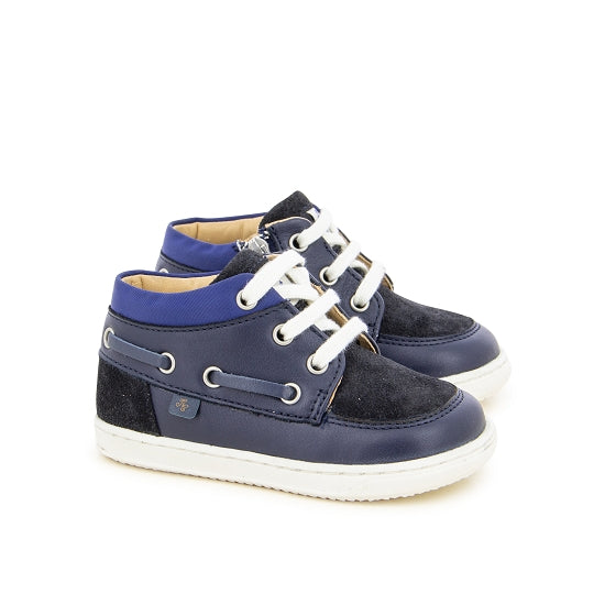 Derbies - Cuir bleu navy