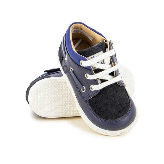 Derbies - Cuir bleu navy