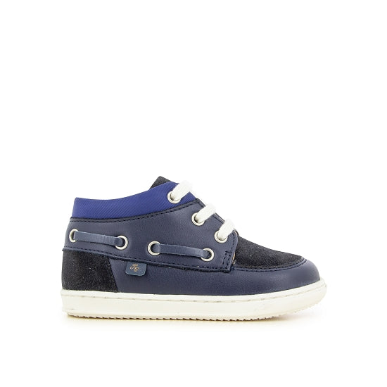 Derbies - Cuir bleu navy