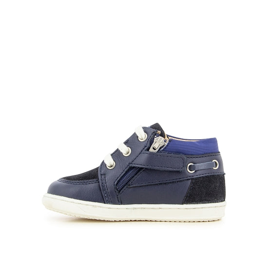 Derbies - Cuir bleu navy