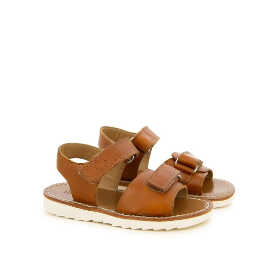 Sandalen - cognac bruin leer