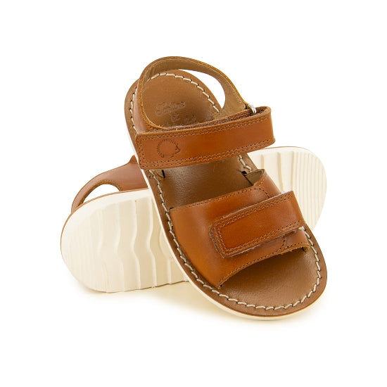 Sandalen - cognac bruin leer