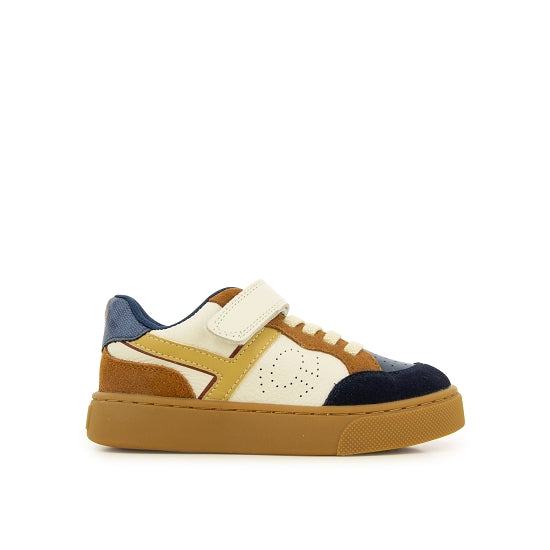 Sneakers - leer Blauw marine