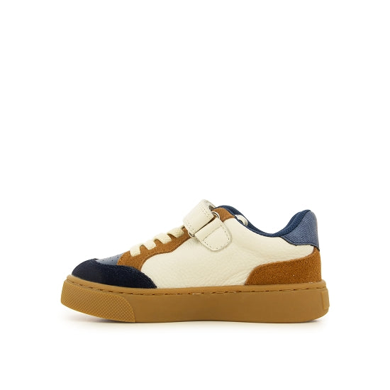 Sneakers - leer Blauw marine