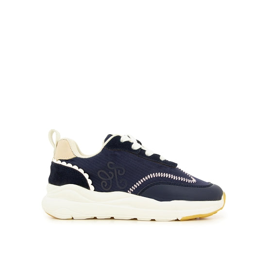 Sneaker - pelle Blu Marina