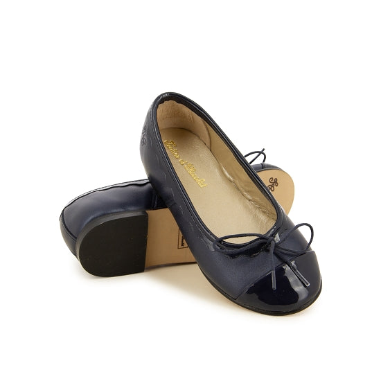 Ballerines - Cuir marine