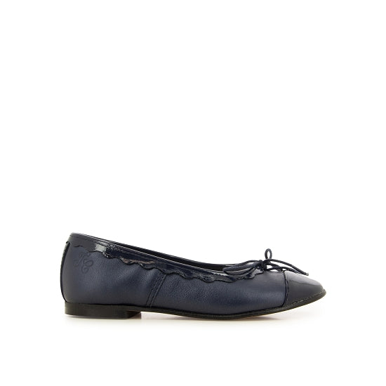 Ballerines - Cuir marine