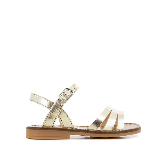 Sandals - Gold leather