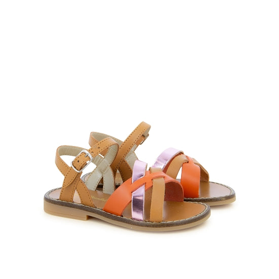 Sandales - Cuir camel