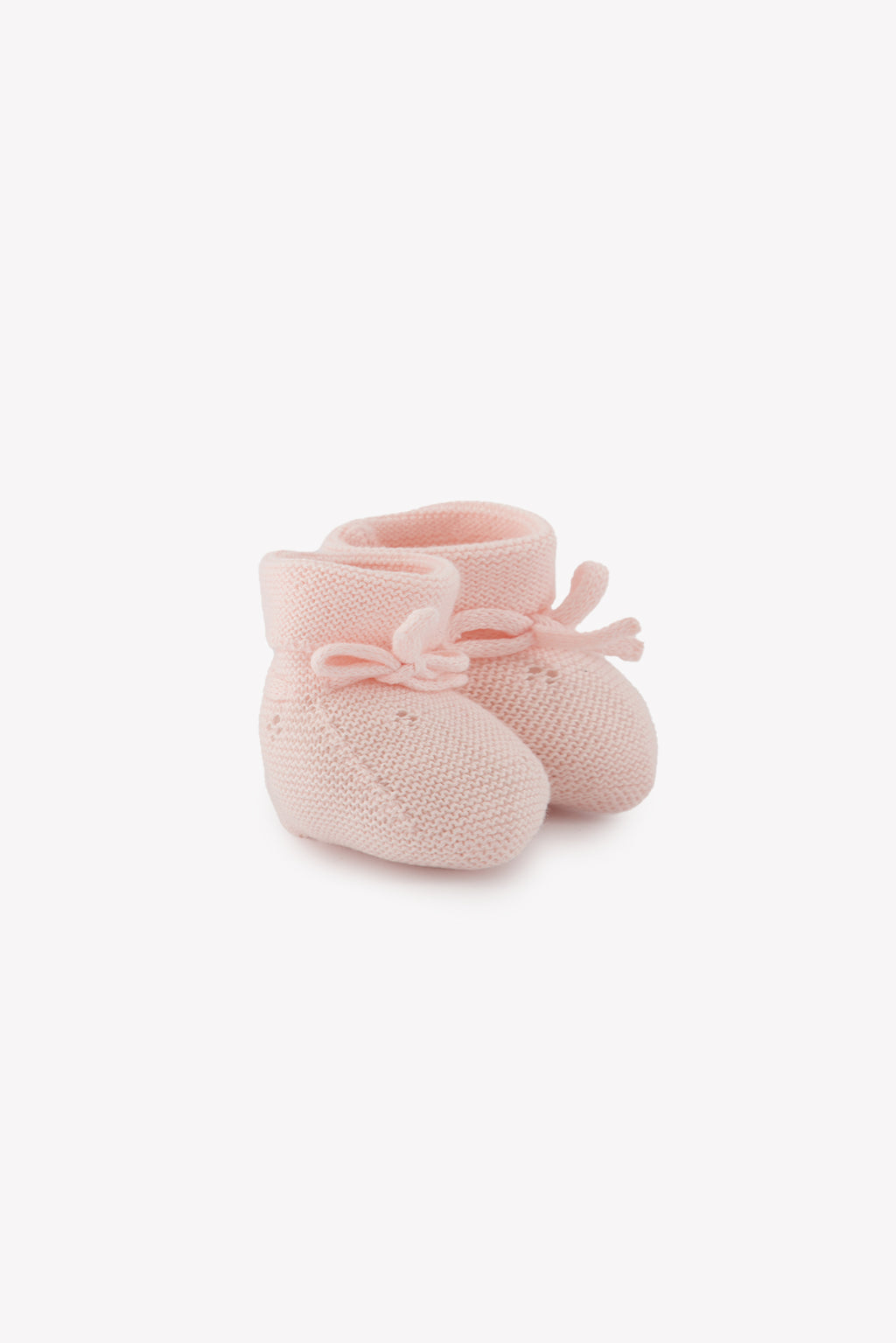 Chaussons - Rose pâle maille ajourée