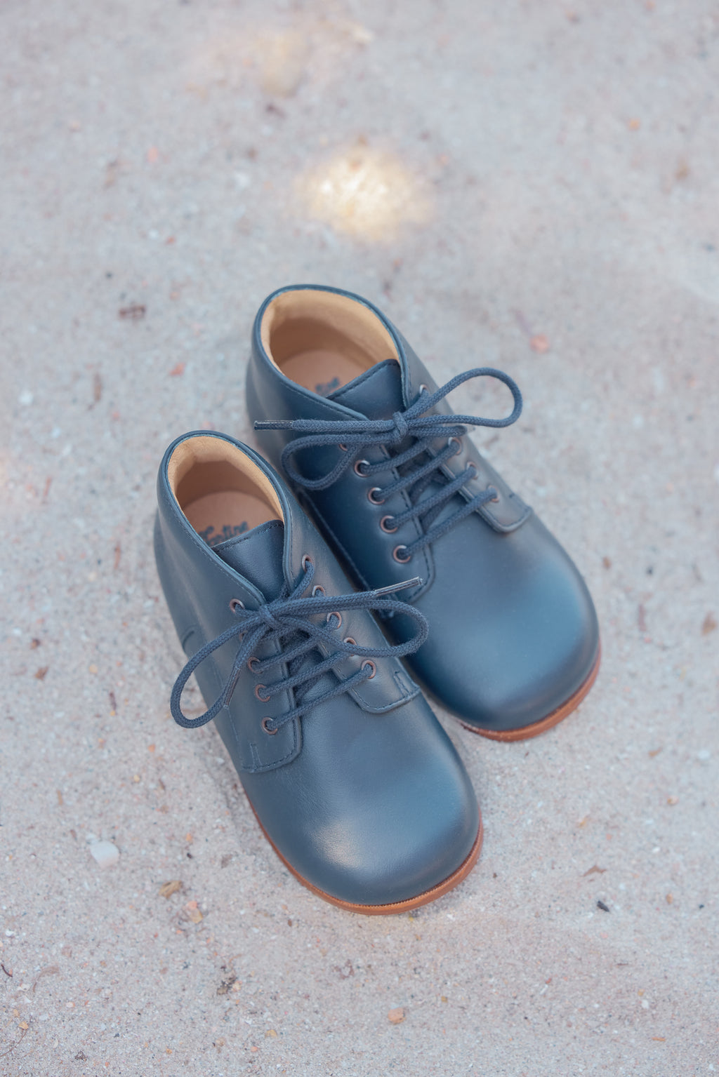 Derbies - Cuir marine