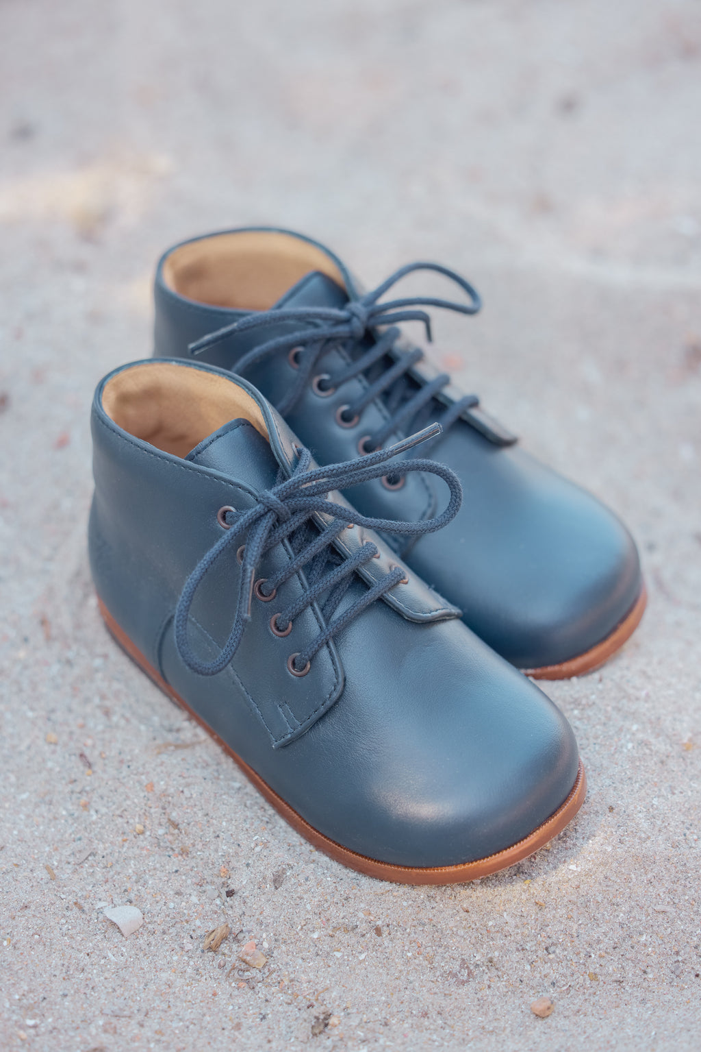 Derbies - Cuir marine