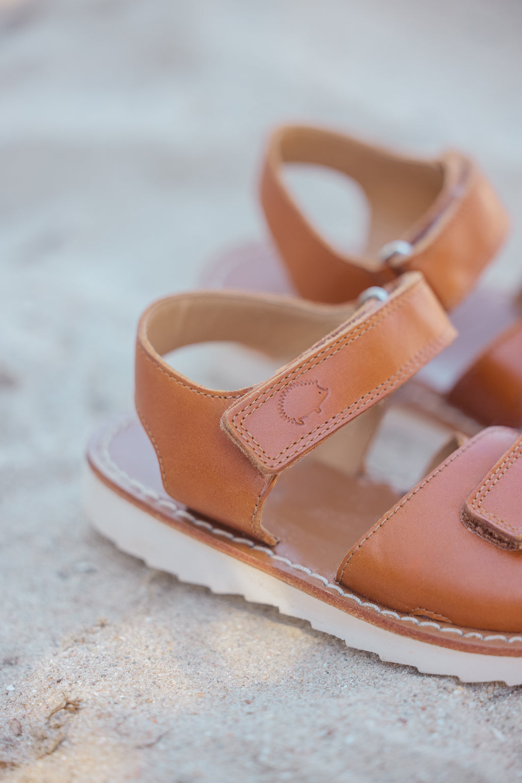 Sandalen - cognac bruin leer