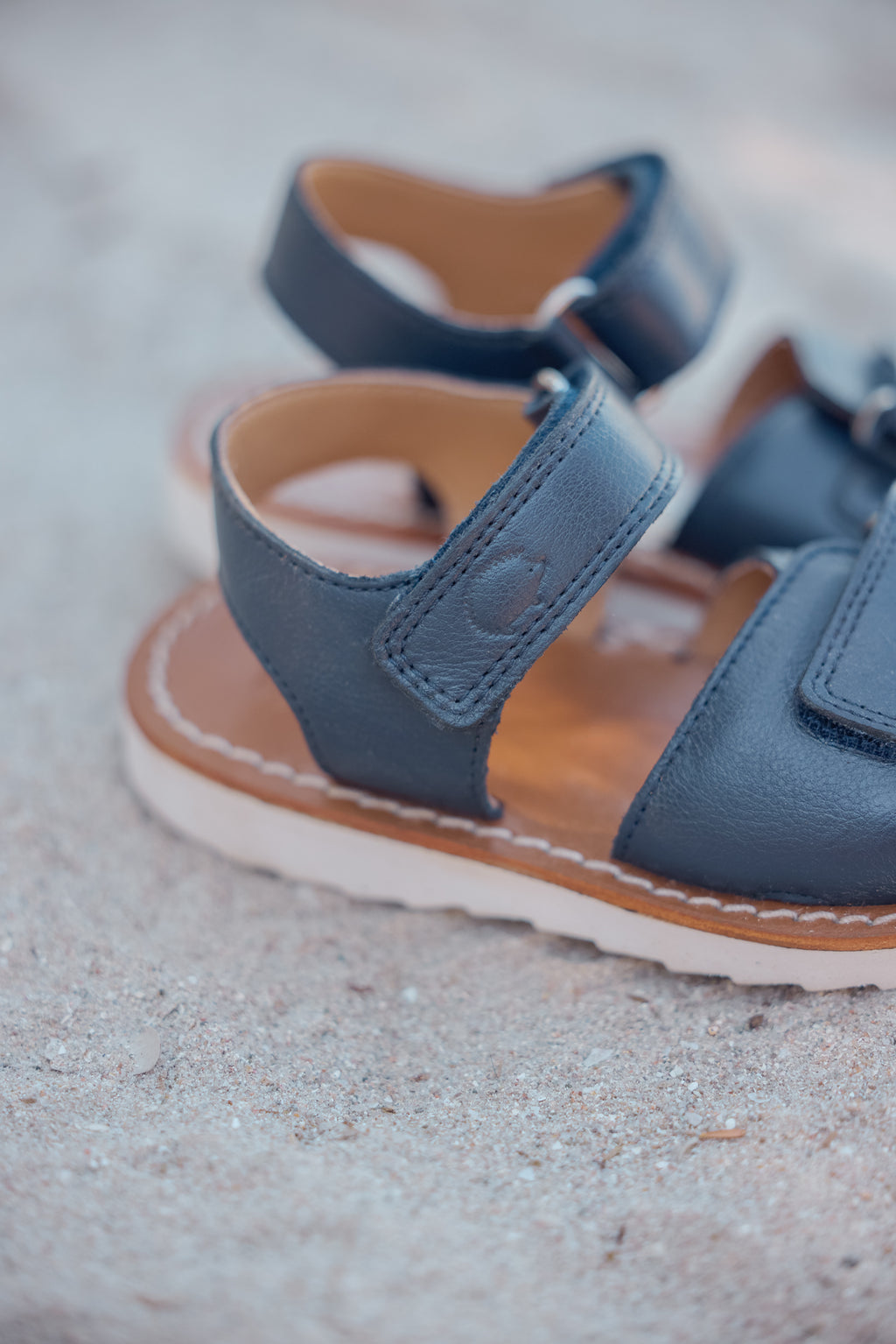 Sandalen - leer Blauw marine