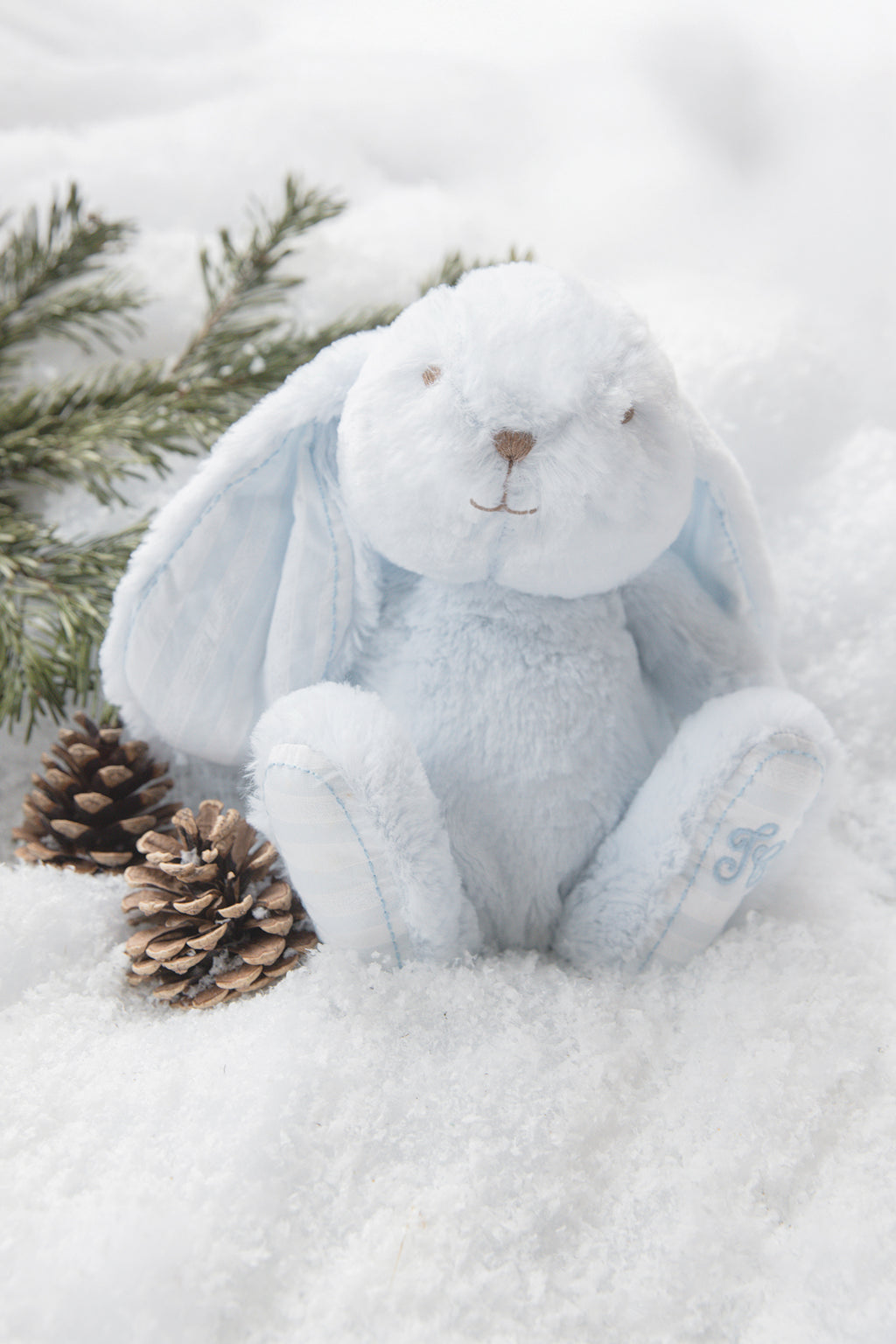 Augustin the rabbit - 25 cm Sky blue