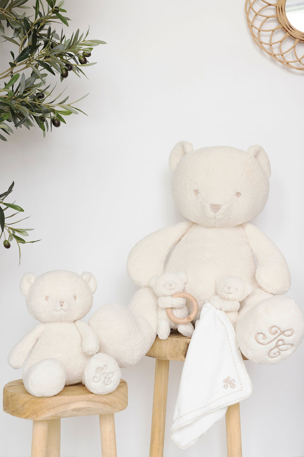 Gaston the bear - 60 cm mother-of-pearl