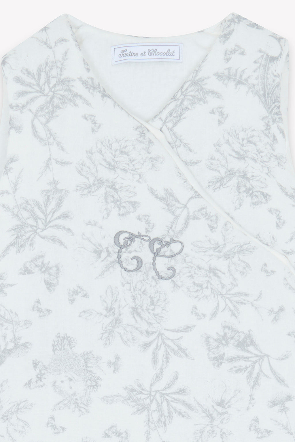 Gigoteuse - Imprimé inspiration toile de jouy gris T2