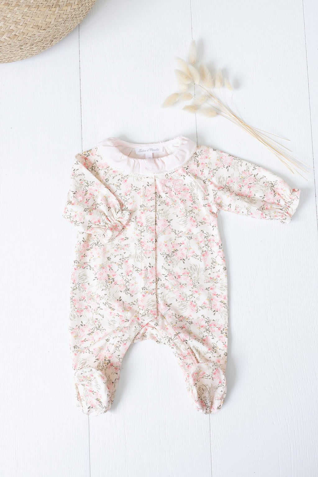 Pijama - Estampado florido jardin hivernal