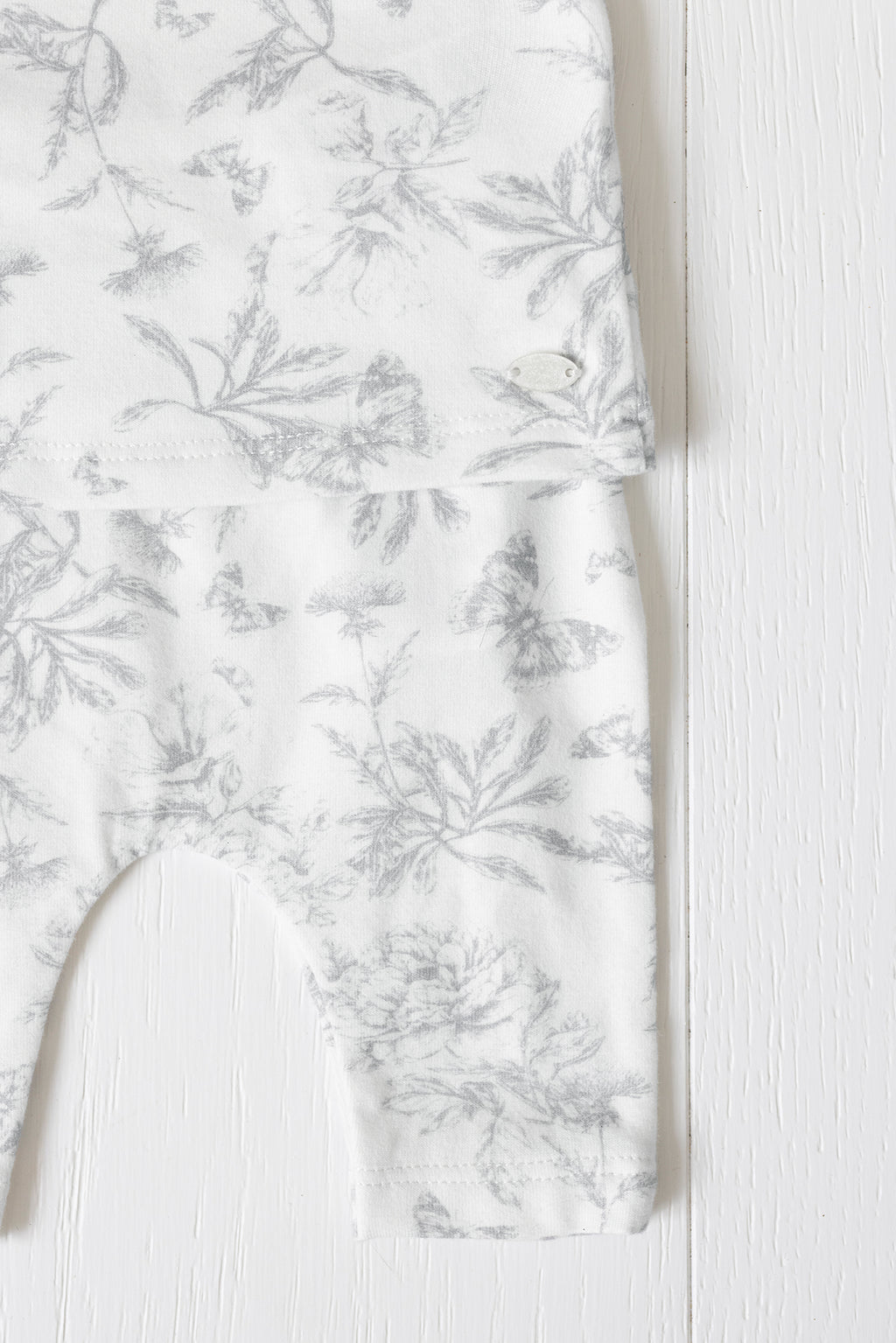 Pyjama Twee kamers - Gedruktinspiratie toile de jouy Grijs