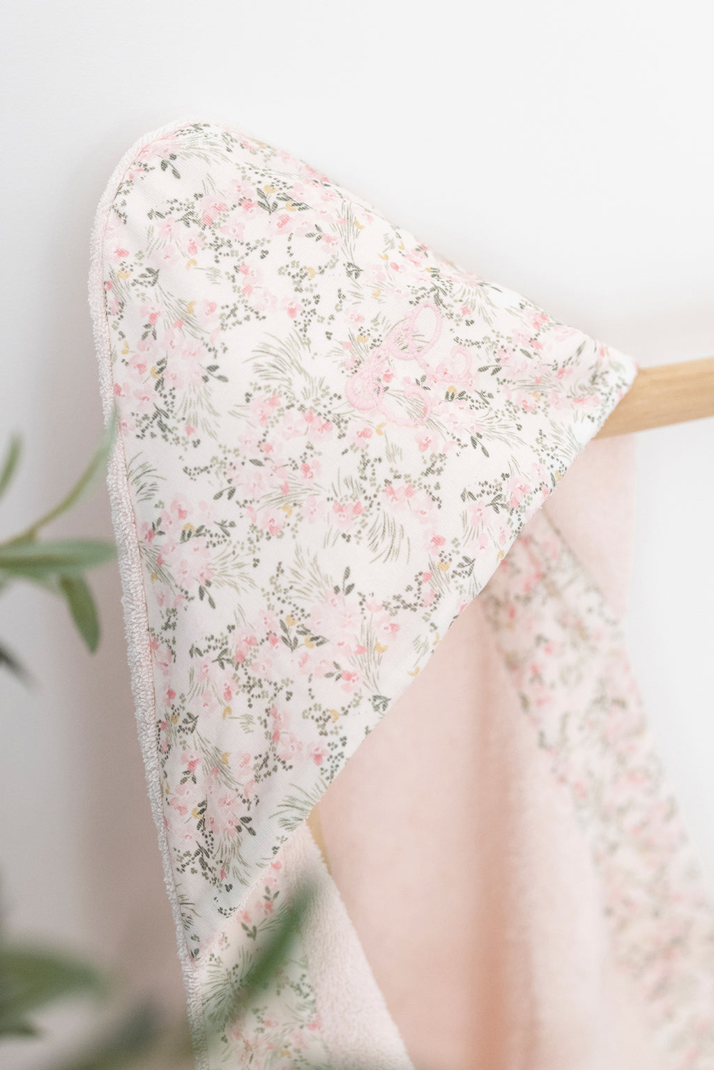 Bath cape - Print flowery jardin hivernal