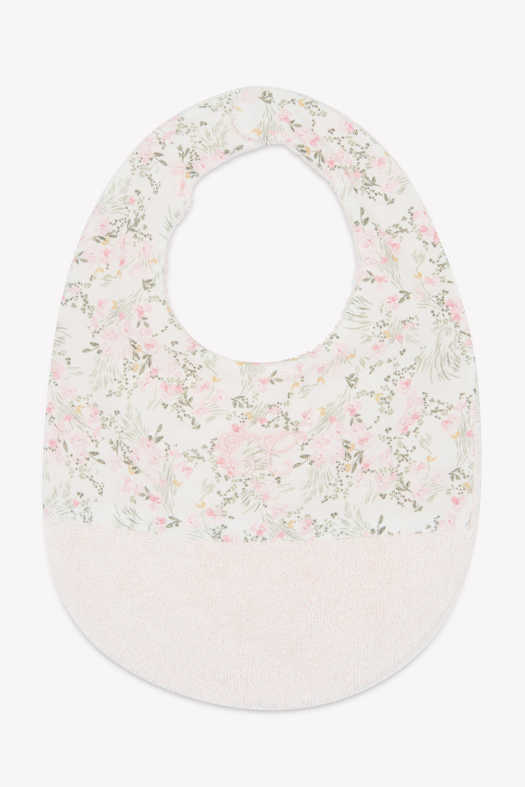 Bib - Pale pink Print flowery jardin hivernal T2