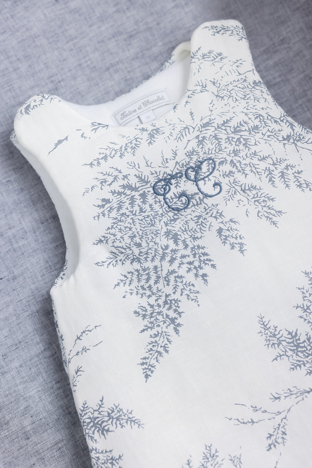 Tartine Et Chocolat floral-print cotton sleep bag - White