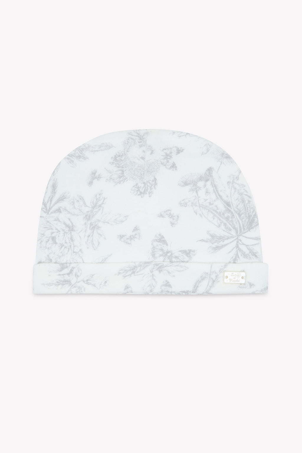 Bonnet - Imprimé inspiration toile de jouy gris