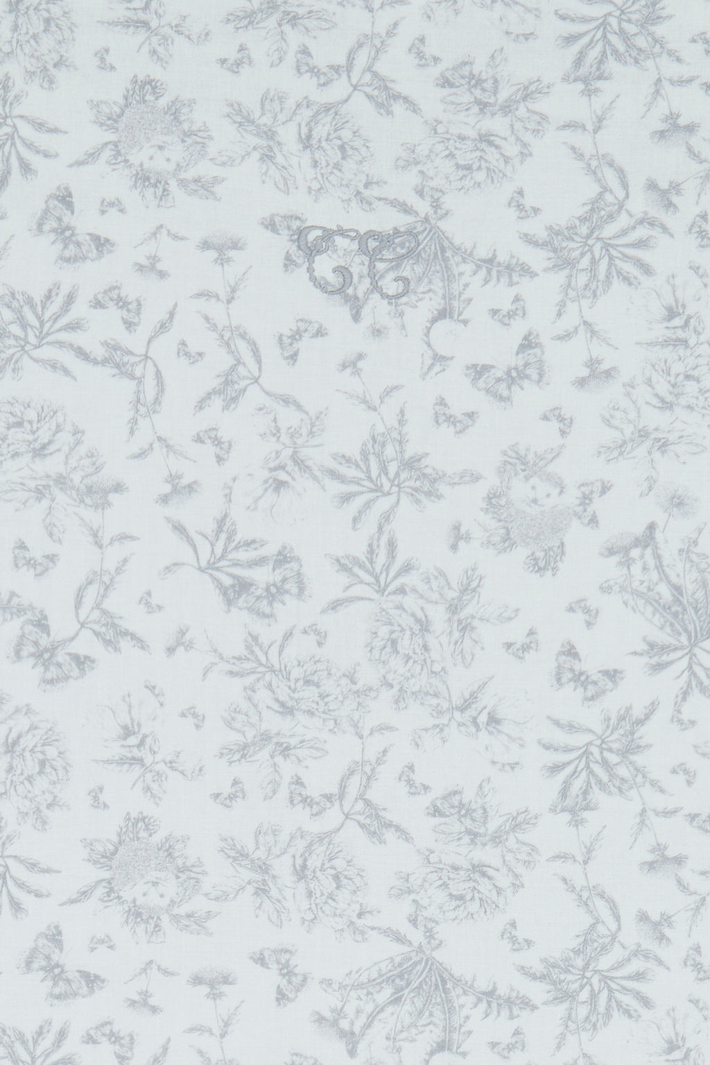 Parure de lit - Imprimé inspiration toile de jouy gris