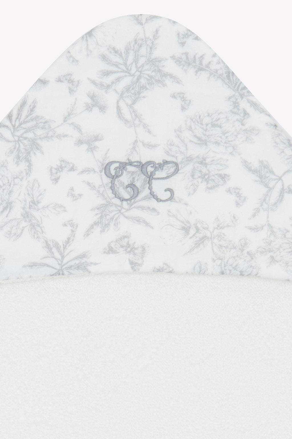 Bath cape - Print inspiration toile de jouy Grey