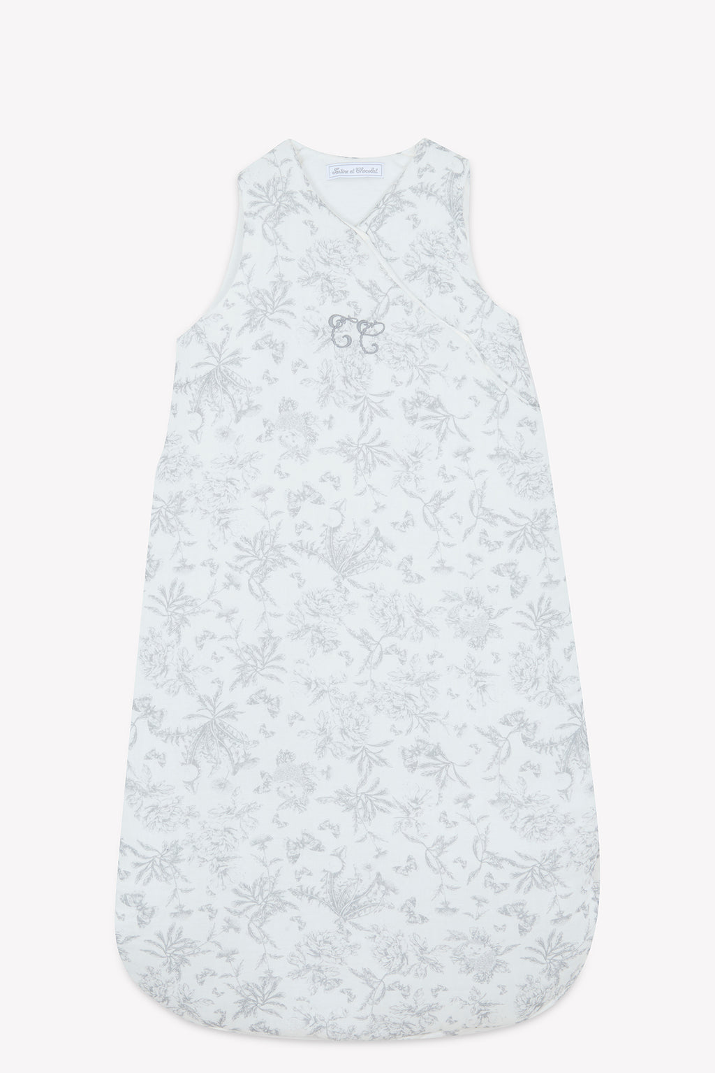 Sleeping bag - Print inspiration toile de jouy Grey T2