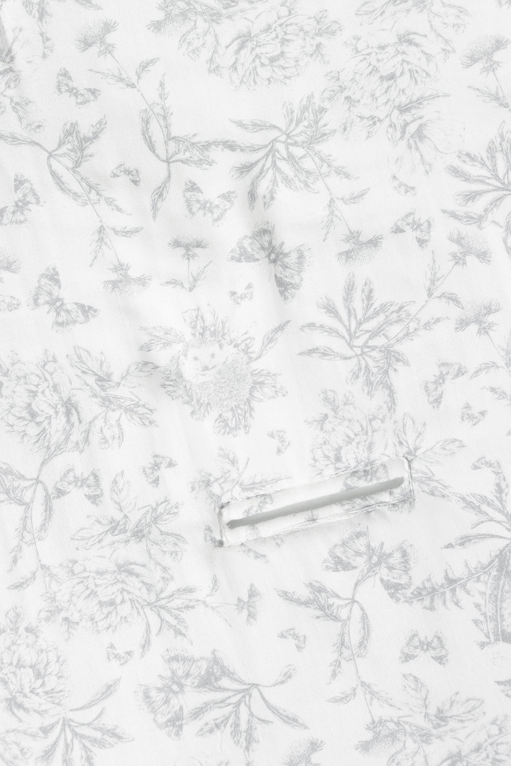 Nid d'ange - Imprimé inspiration toile de jouy gris