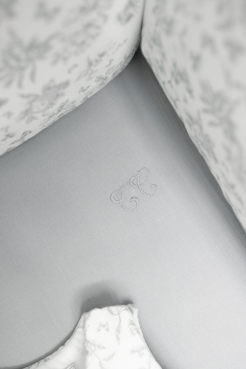 Fitted sheet - Print inspiration toile de jouy Grey