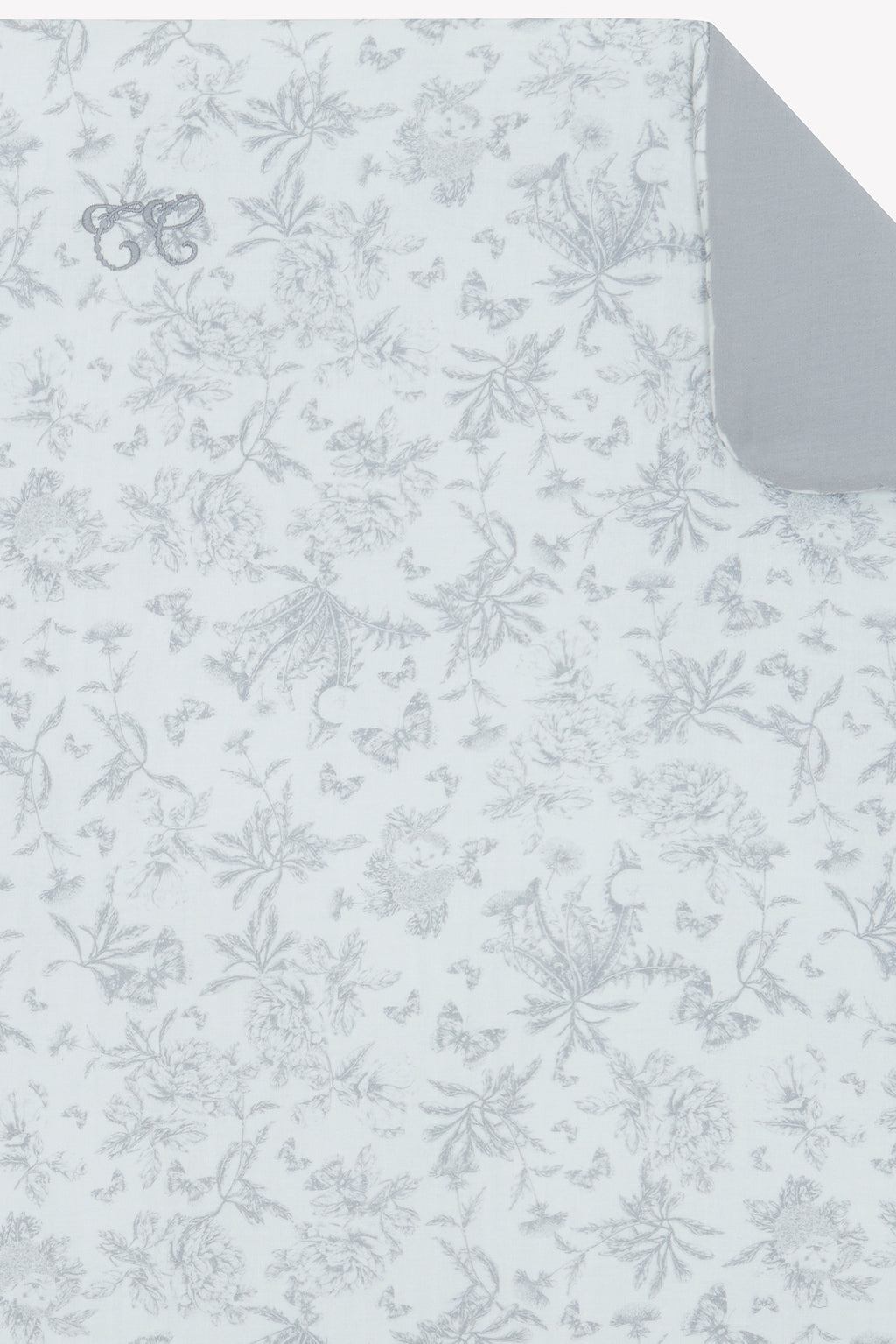 Throw Water-repellent - Print inspiration toile de jouy Grey