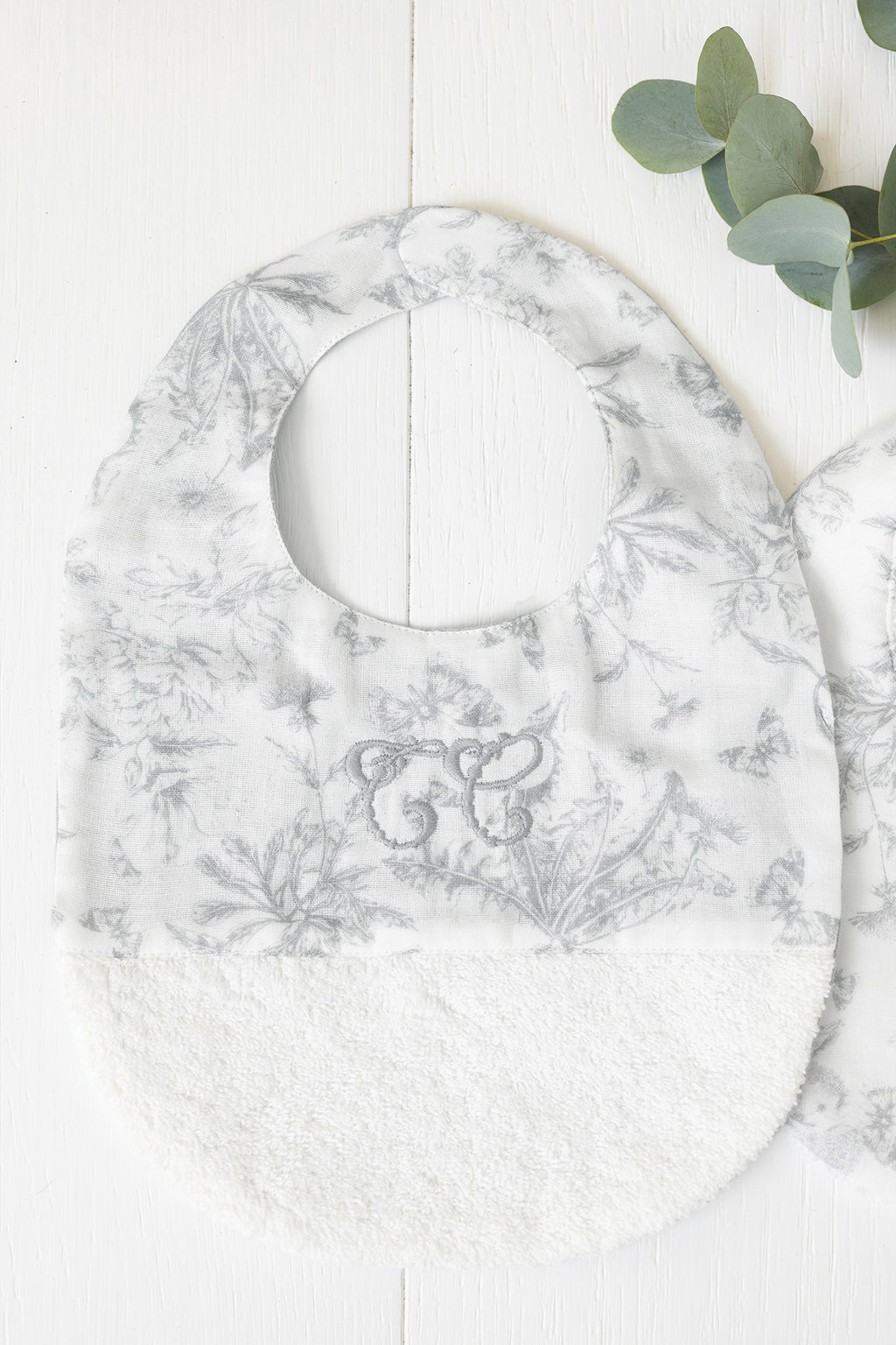 Bib - Print inspiration toile de jouy Grey T2